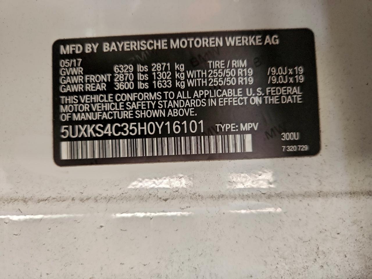 2017 BMW X5 XDRIVE35D photo 13
