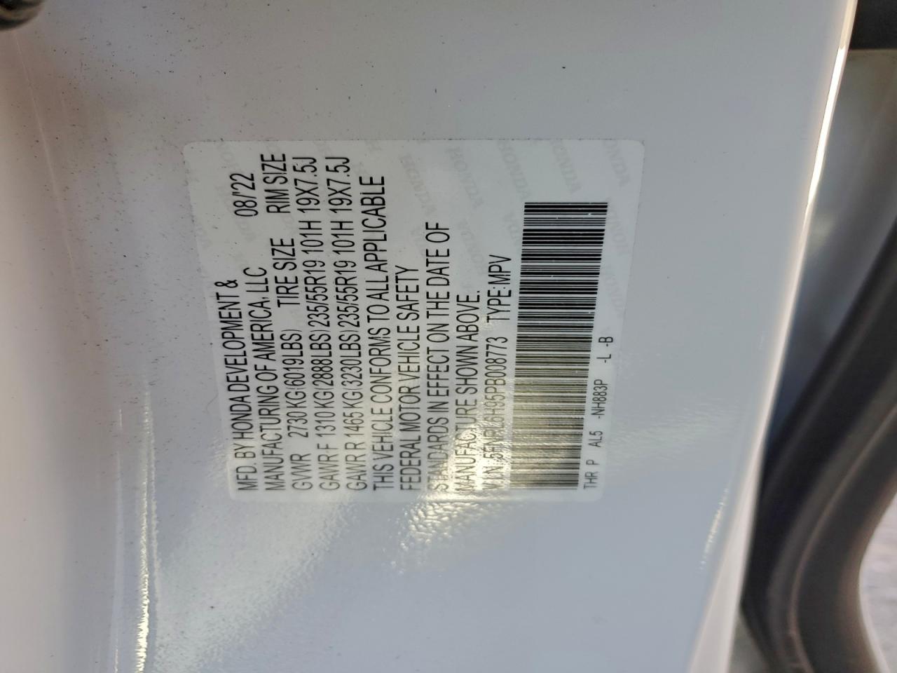 2023 HONDA ODYSSEY ELITE photo 14