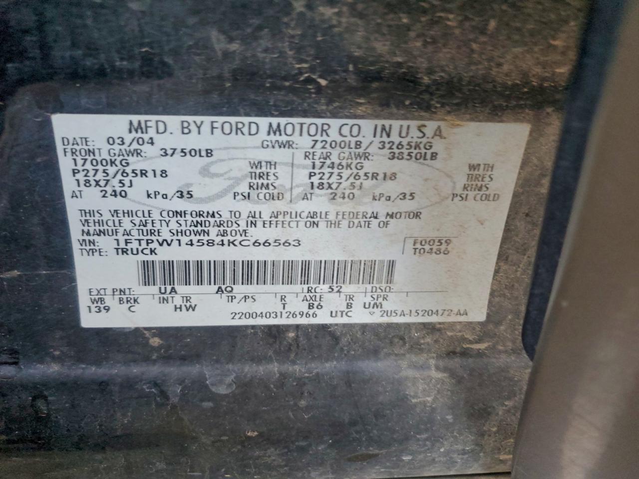 2004 FORD F150 SUPERCREW photo 12