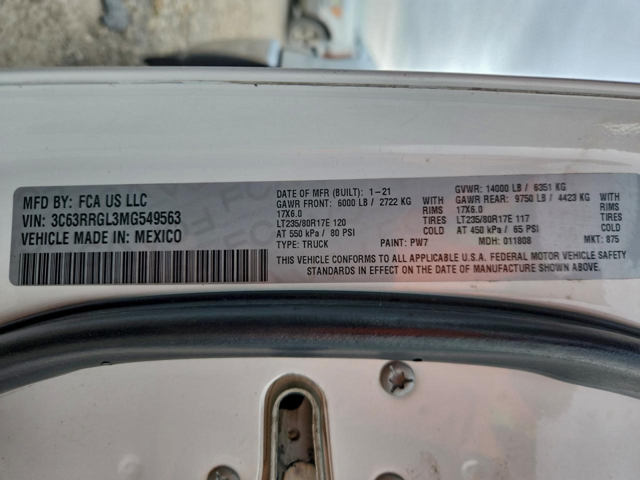 2021 RAM 3500 TRADESMAN photo 13