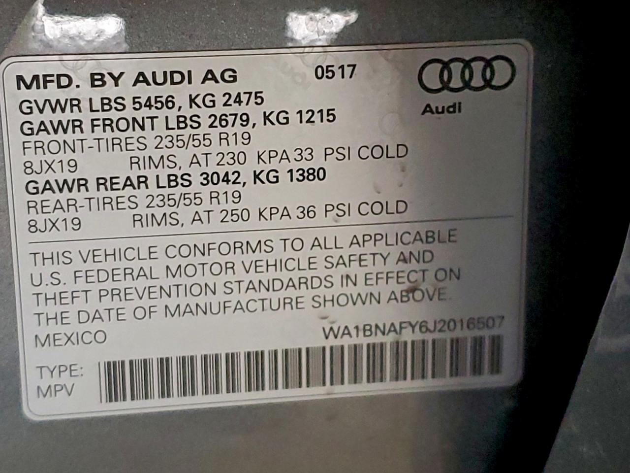 2018 AUDI Q5 PREMIUM PLUS photo 13