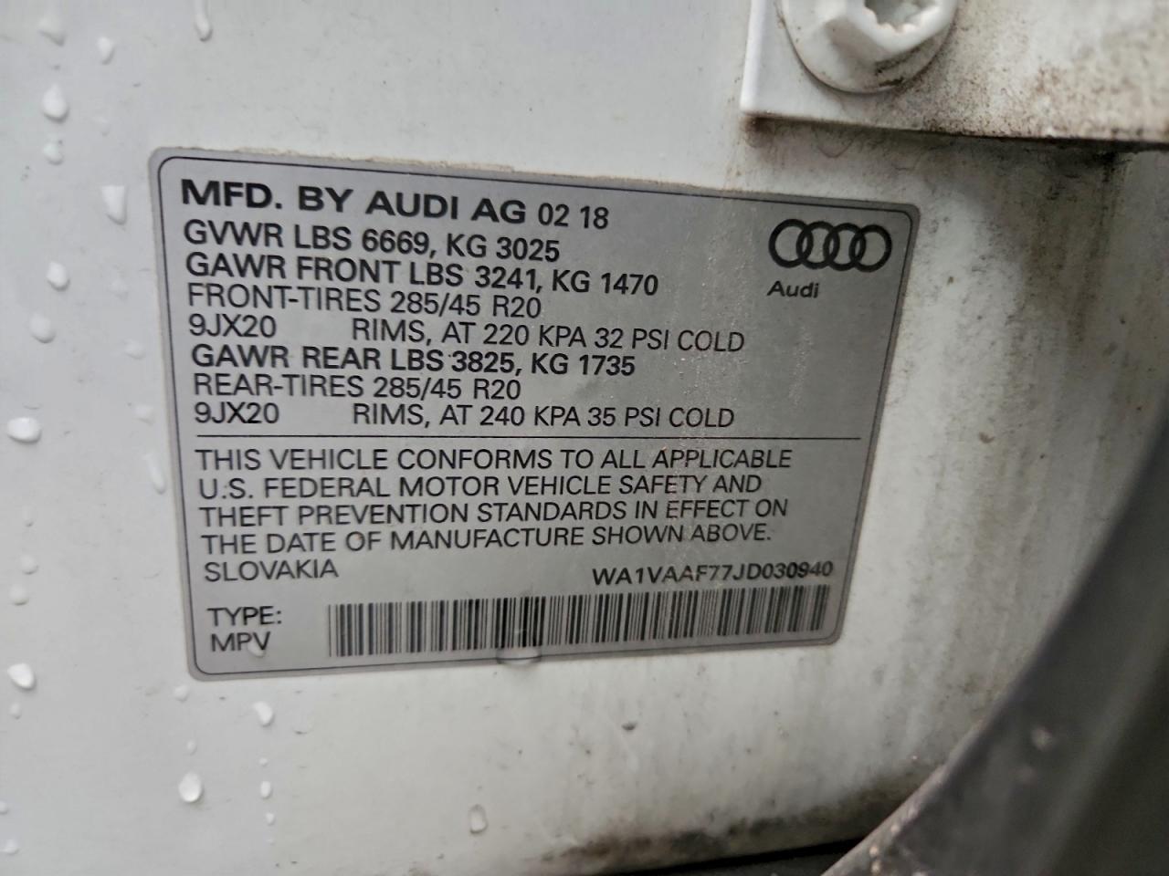2018 AUDI Q7 PRESTIGE photo 13