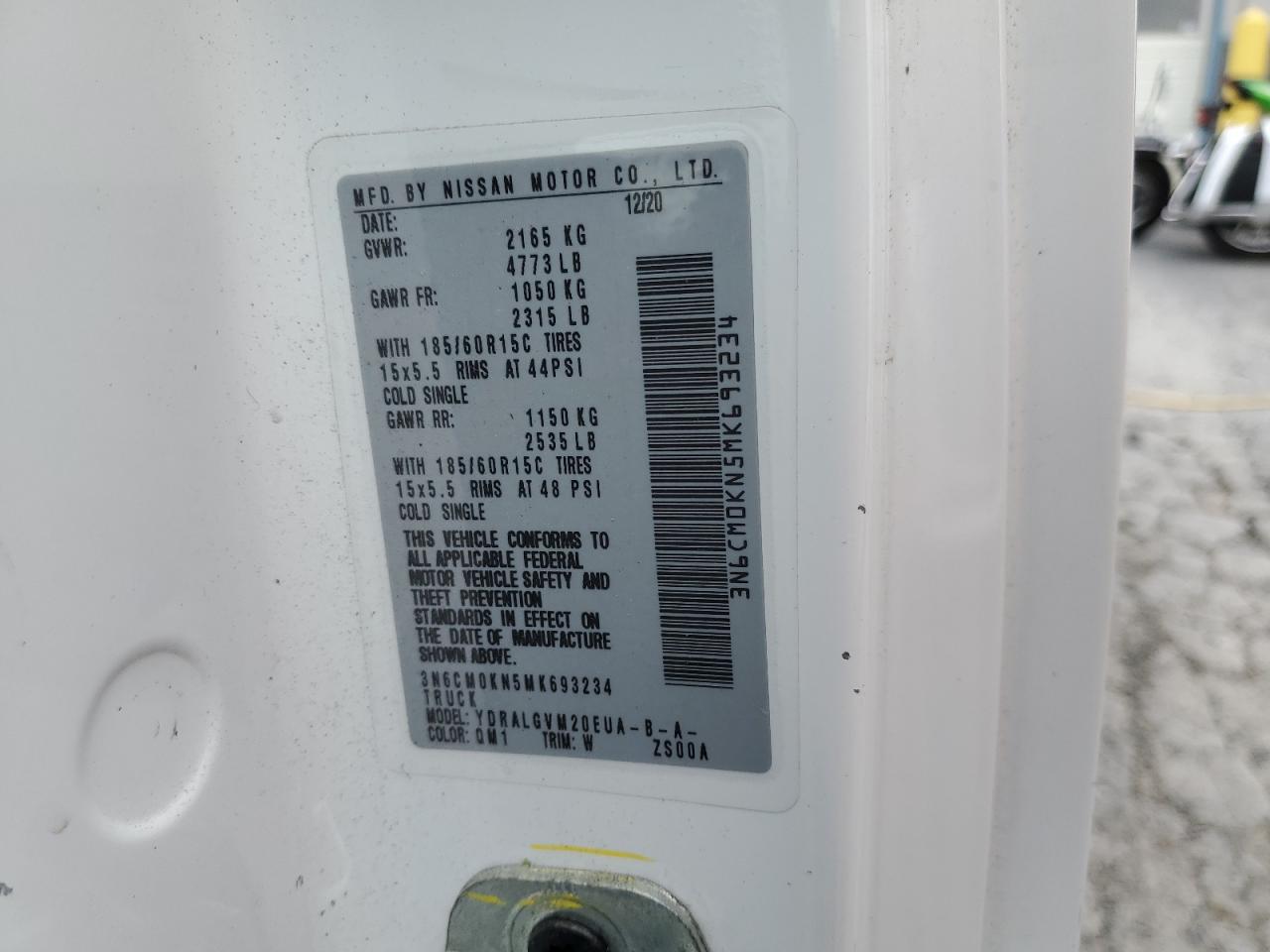 2021 NISSAN NV200 2.5S photo 13