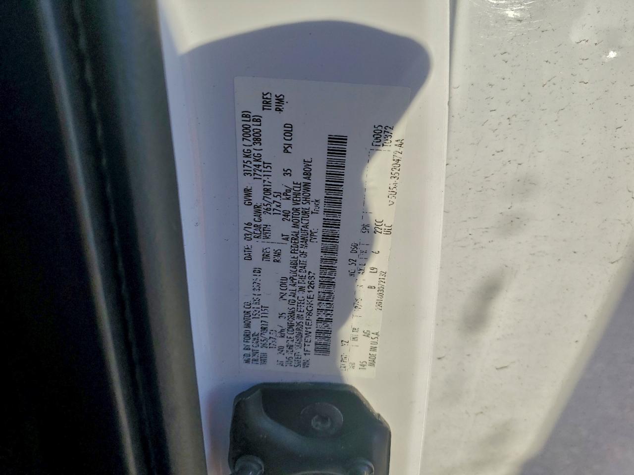 2016 FORD F150 SUPERCREW photo 12