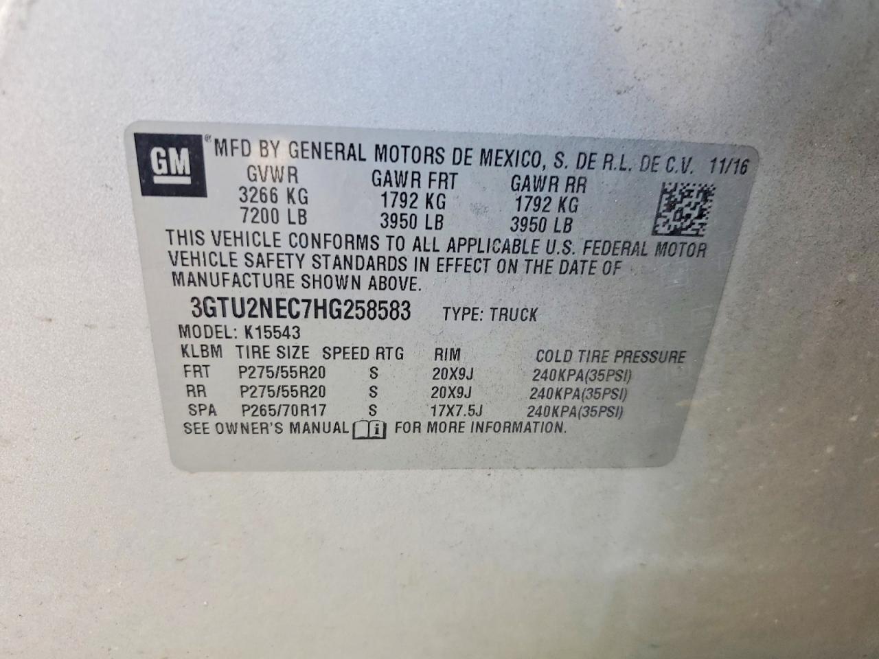 2017 GMC SIERRA K1500 SLT photo 12
