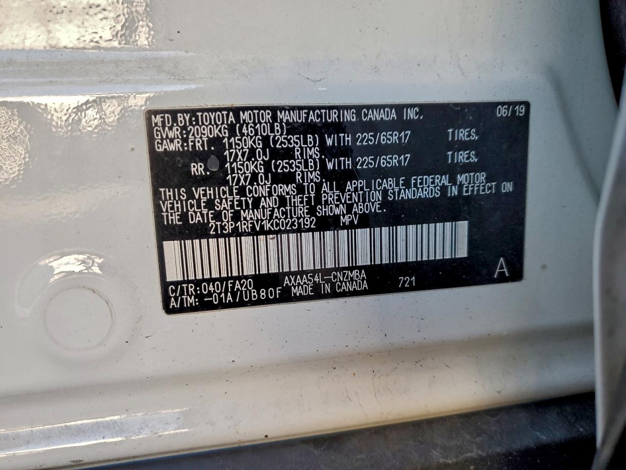 2019 TOYOTA RAV4 XLE photo 40