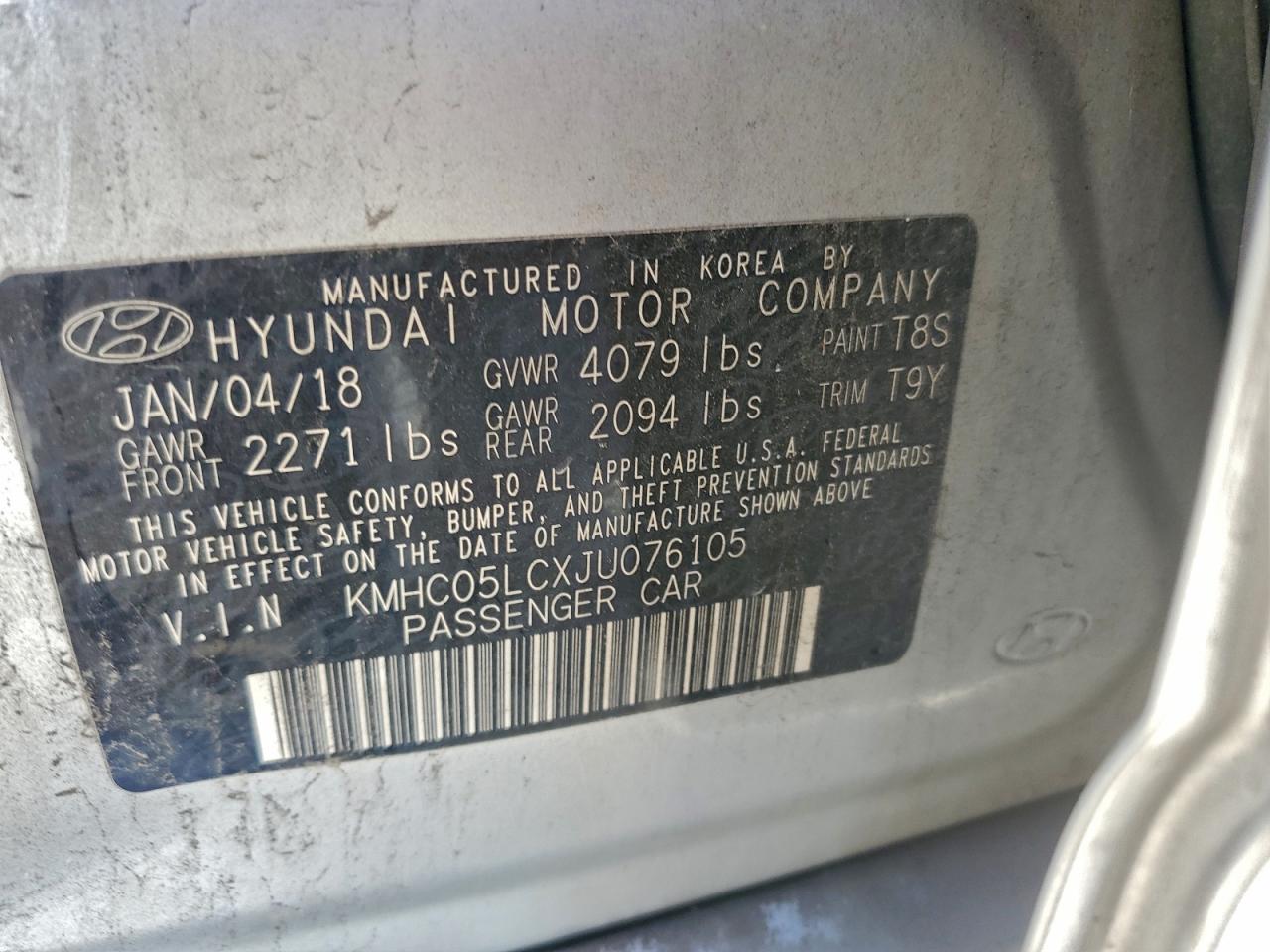 2018 HYUNDAI IONIQ LIMITED photo 12
