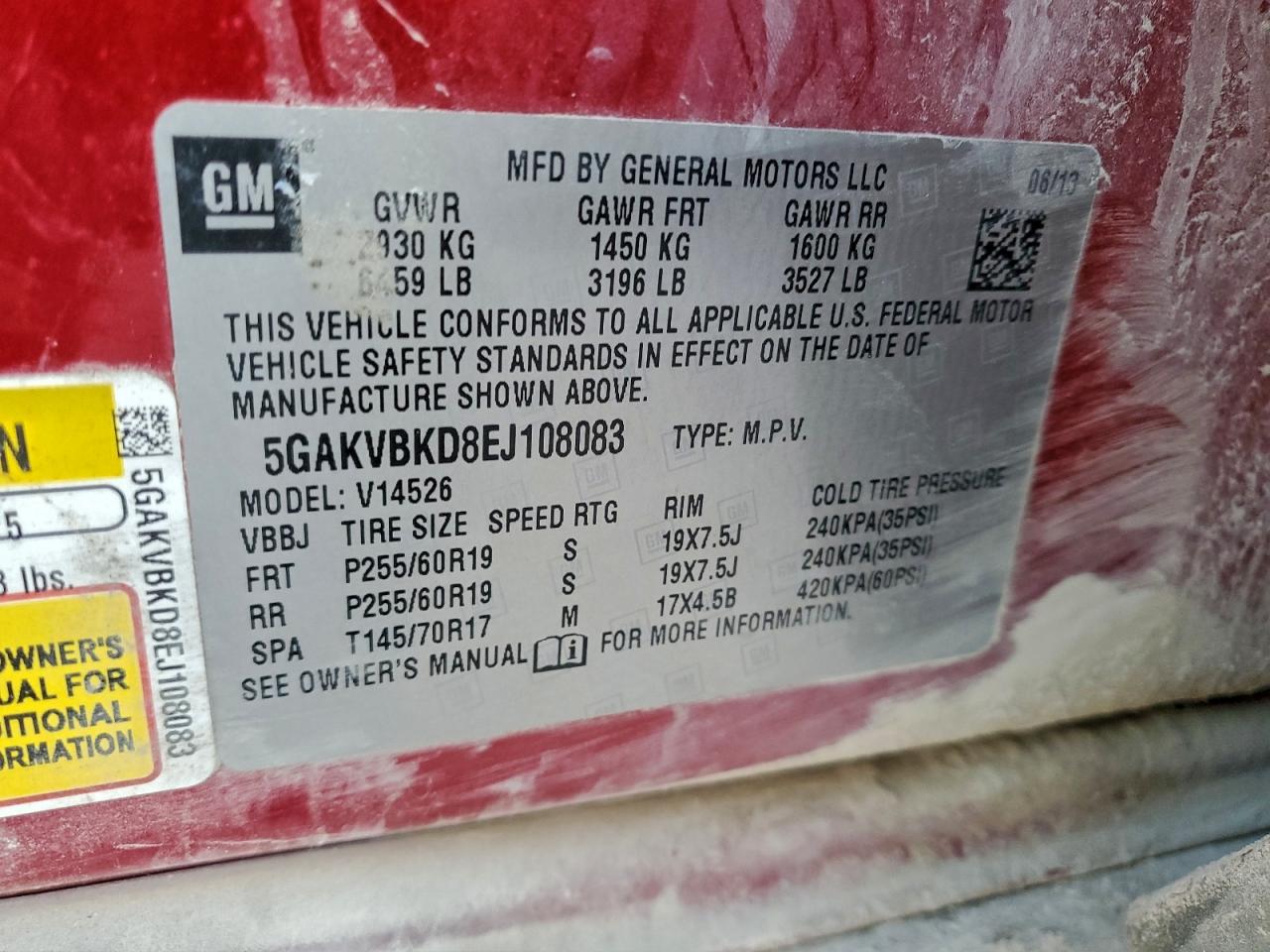 2014 BUICK ENCLAVE photo 25