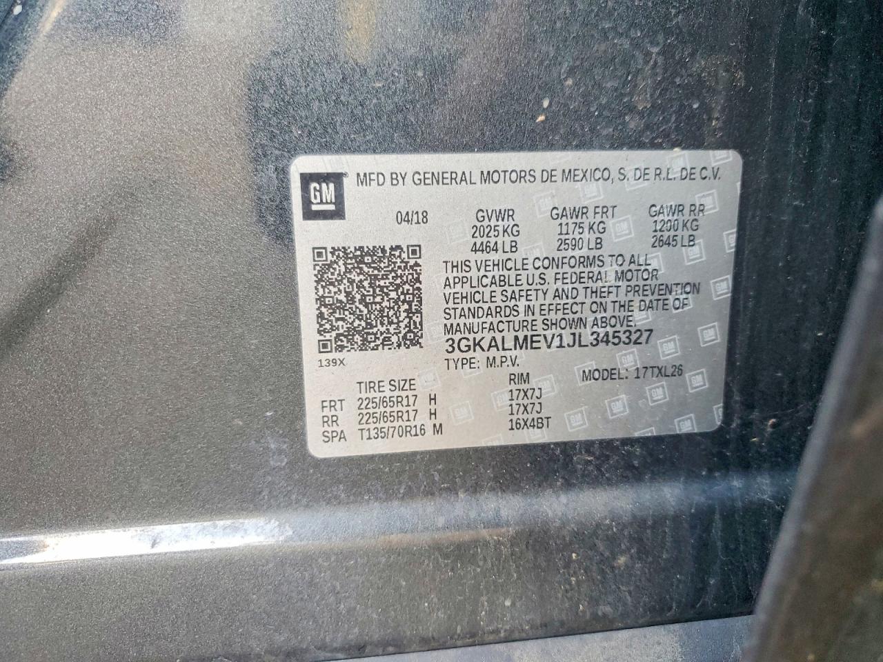 2018 GMC TERRAIN SLE photo 12
