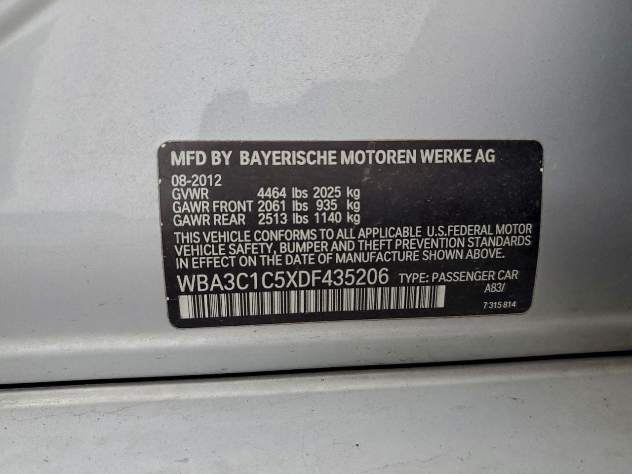 2013 BMW 328 I SULEV photo 12
