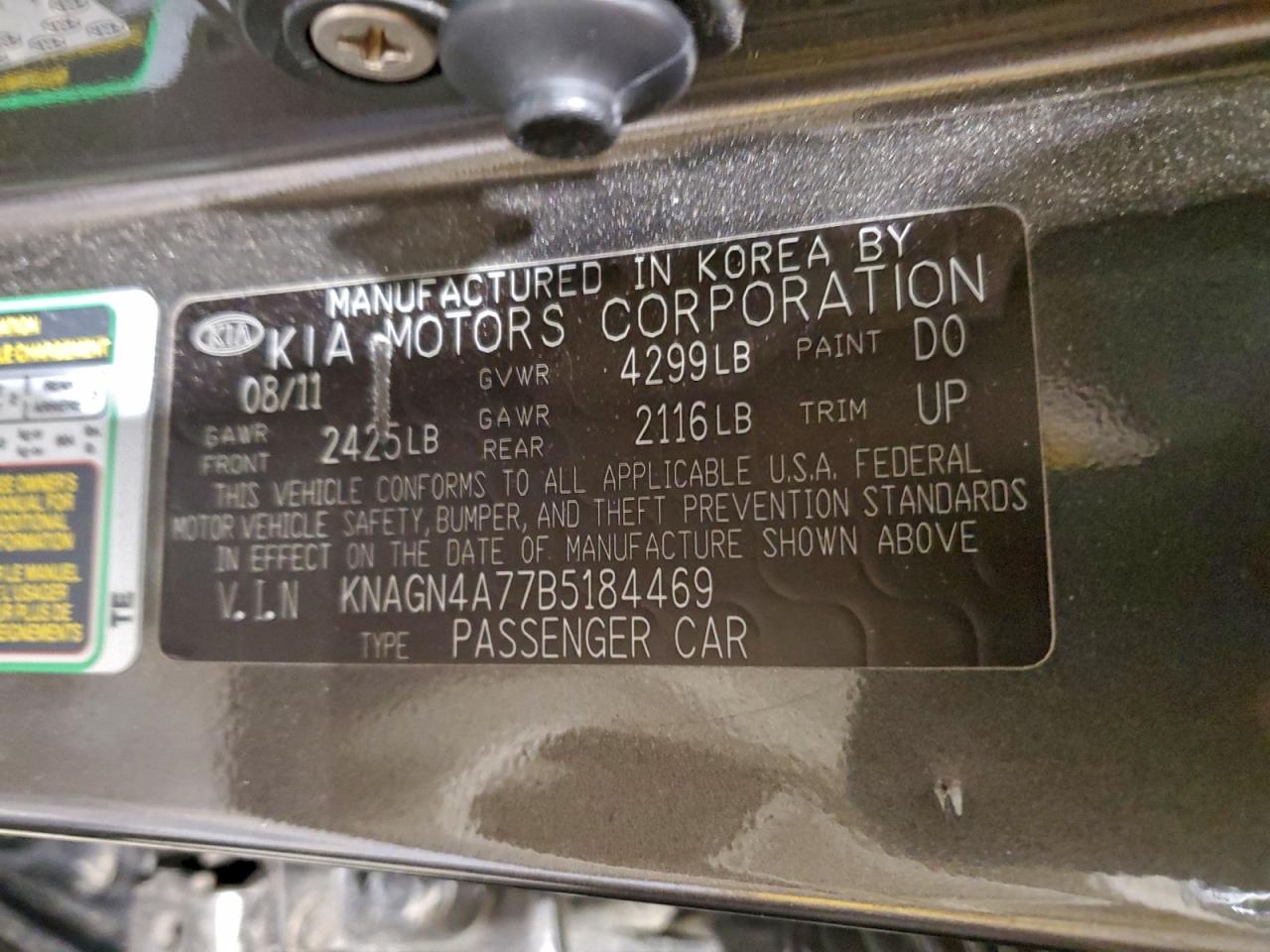2011 KIA OPTIMA EX photo 23