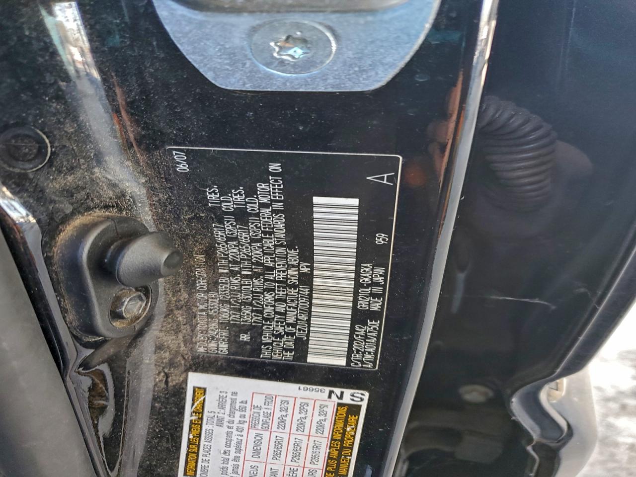 2007 TOYOTA 4RUNNER SR5 photo 12