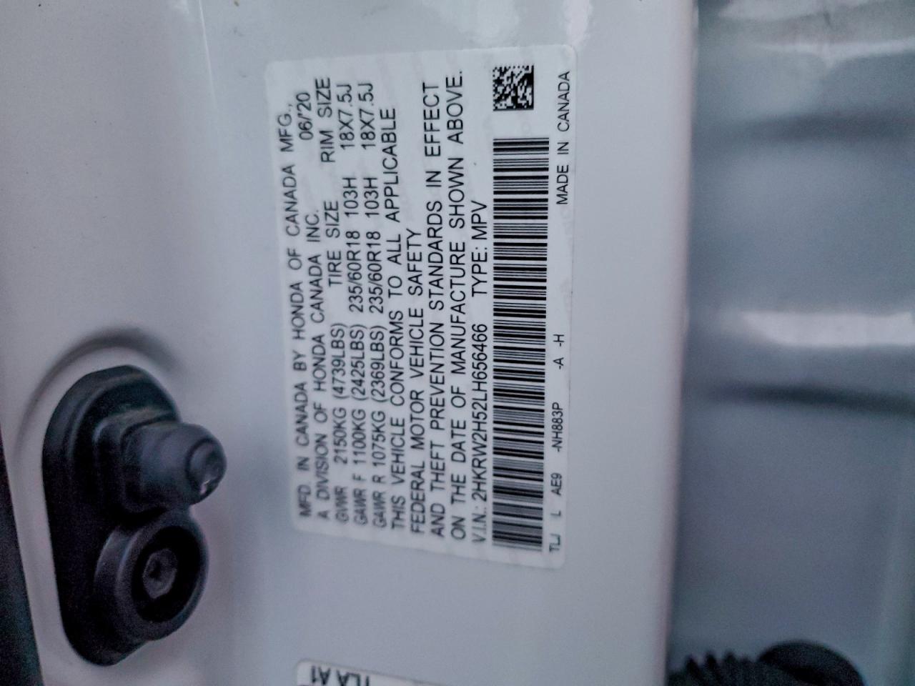 2020 HONDA CR-V EX photo 13