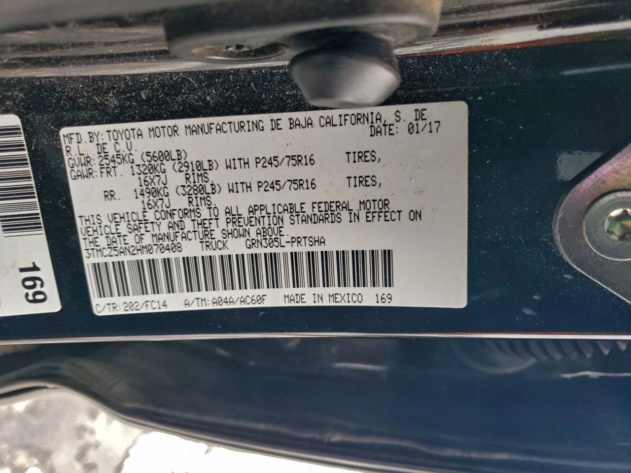2017 TOYOTA TACOMA DOUBLE CAB photo 13