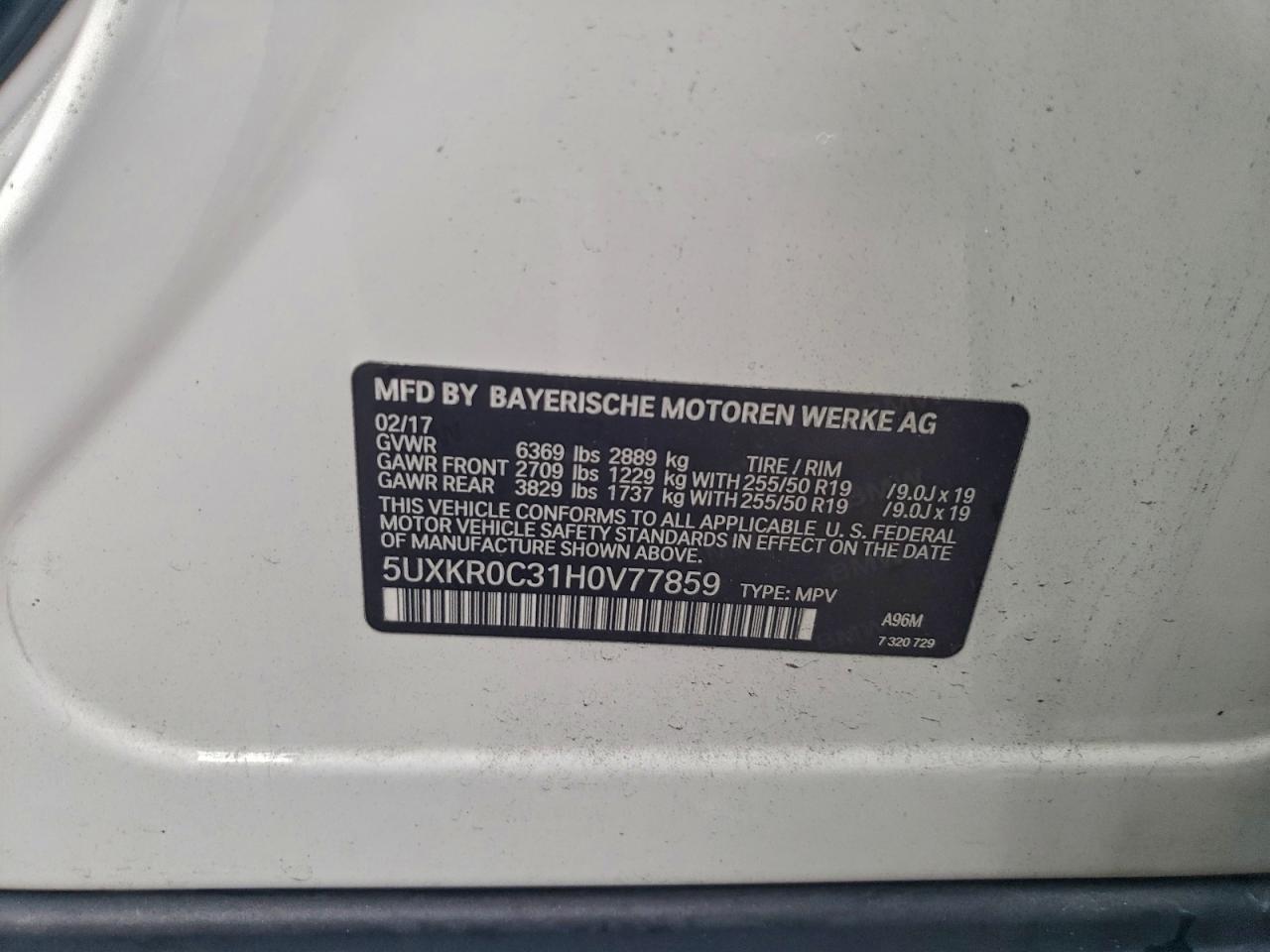 2017 BMW X5 XDRIVE35I photo 13