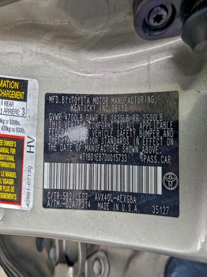 2013 TOYOTA AVALON HYBRID photo 12
