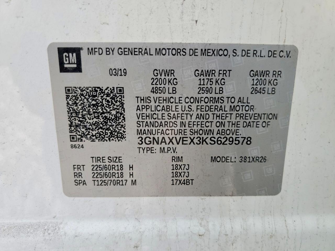 2019 CHEVROLET EQUINOX LT photo 37