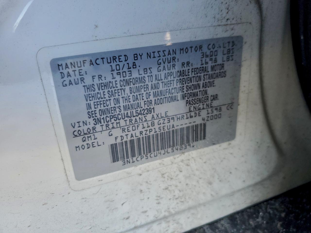 2018 NISSAN KICKS S photo 14