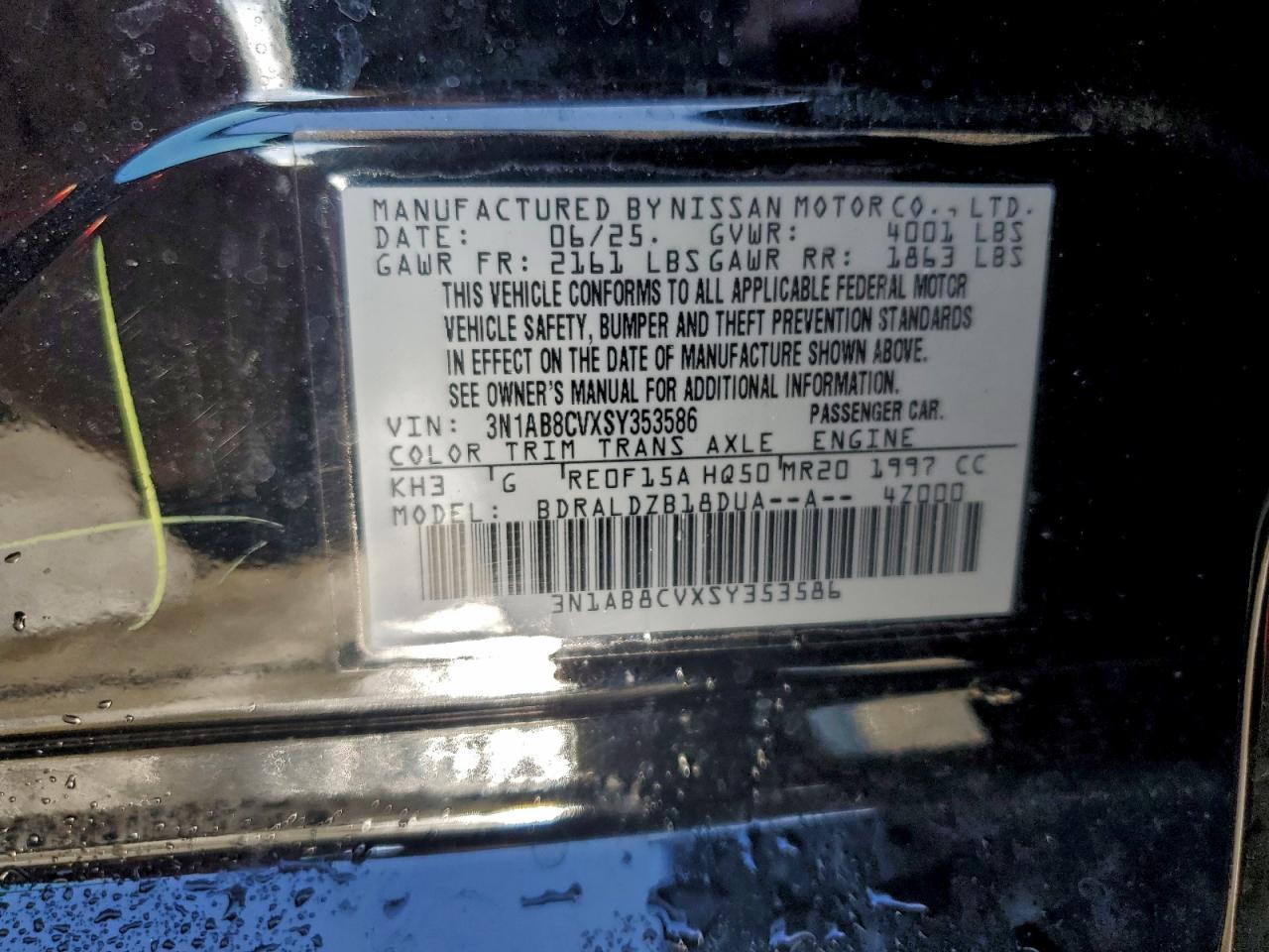 2025 NISSAN SENTRA SV photo 13