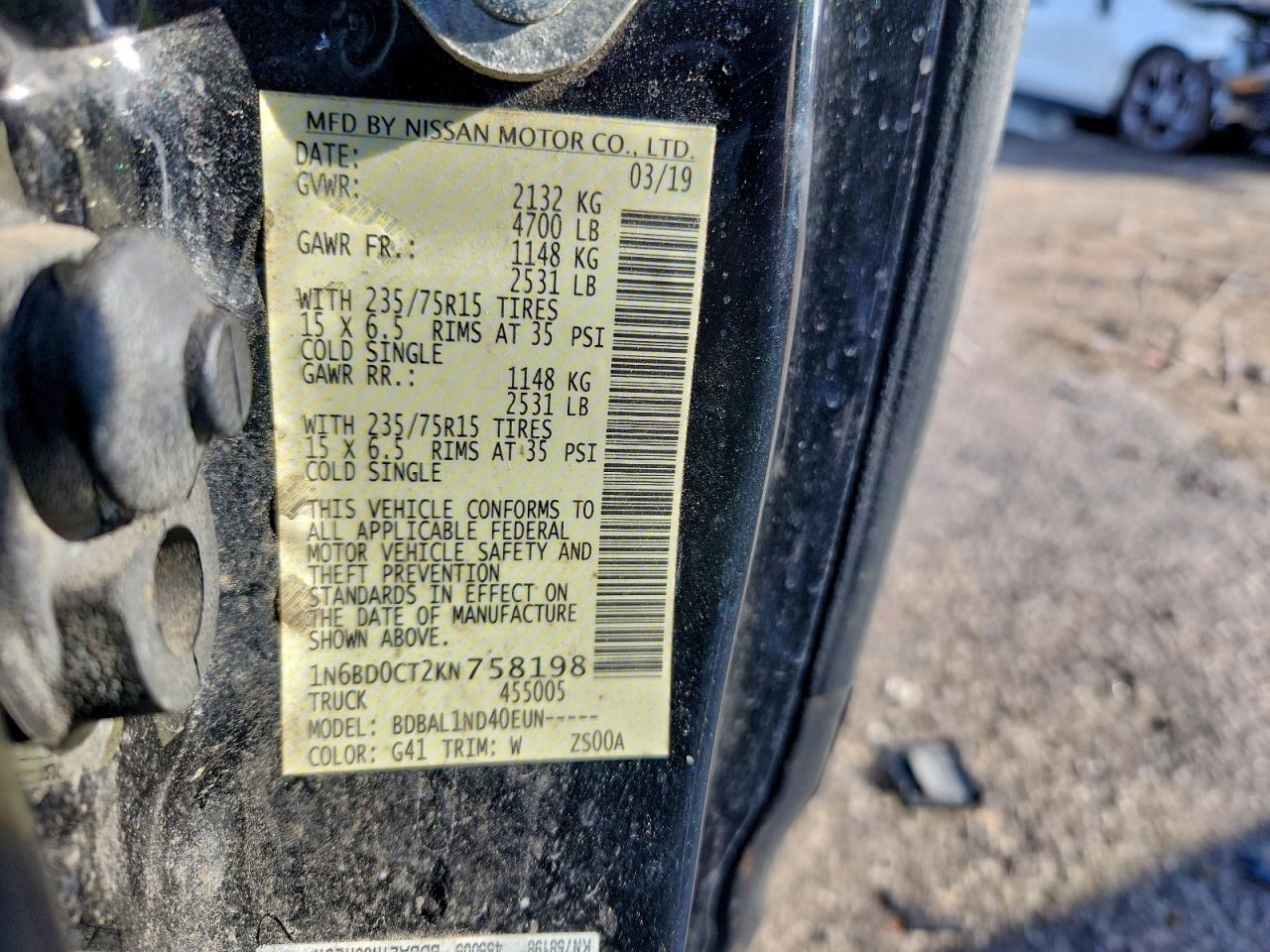 2019 NISSAN FRONTIER S photo 12