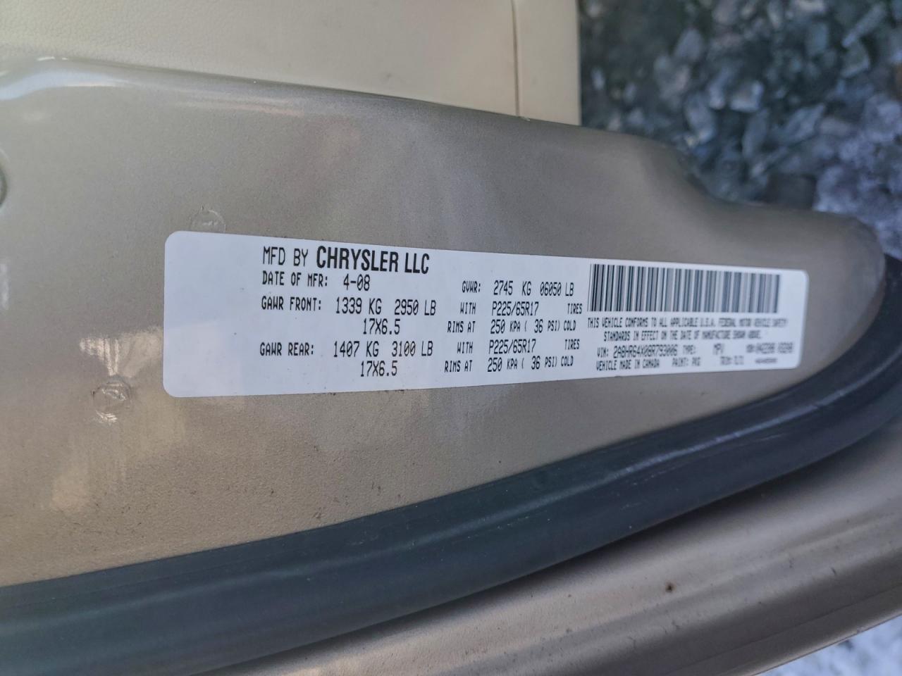 2008 CHRYSLER TOWN & COUNTRY LIMITED photo 13