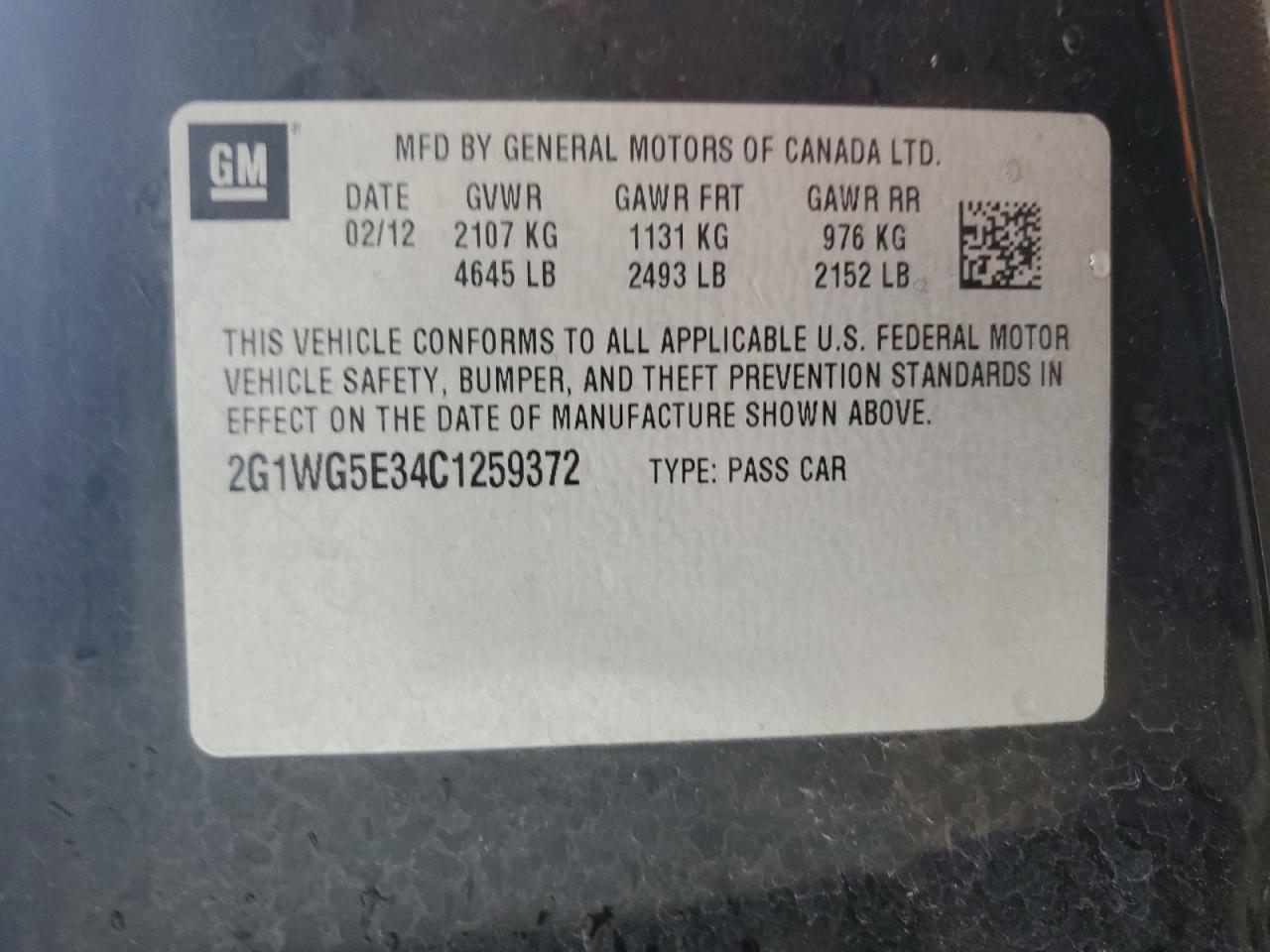 2012 CHEVROLET IMPALA LT photo 12