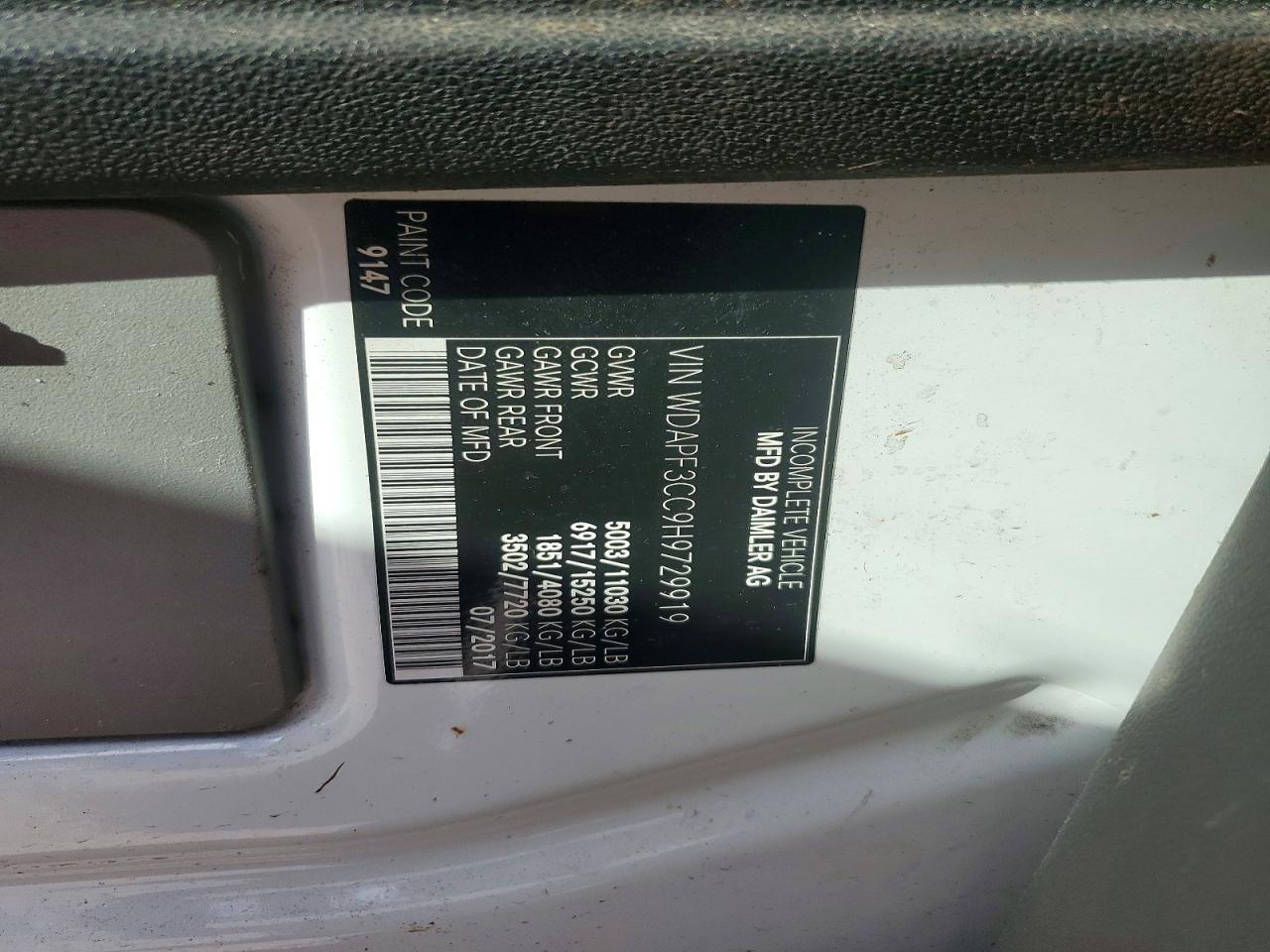 2017 MERCEDES-BENZ SPRINTER 3500 photo 12