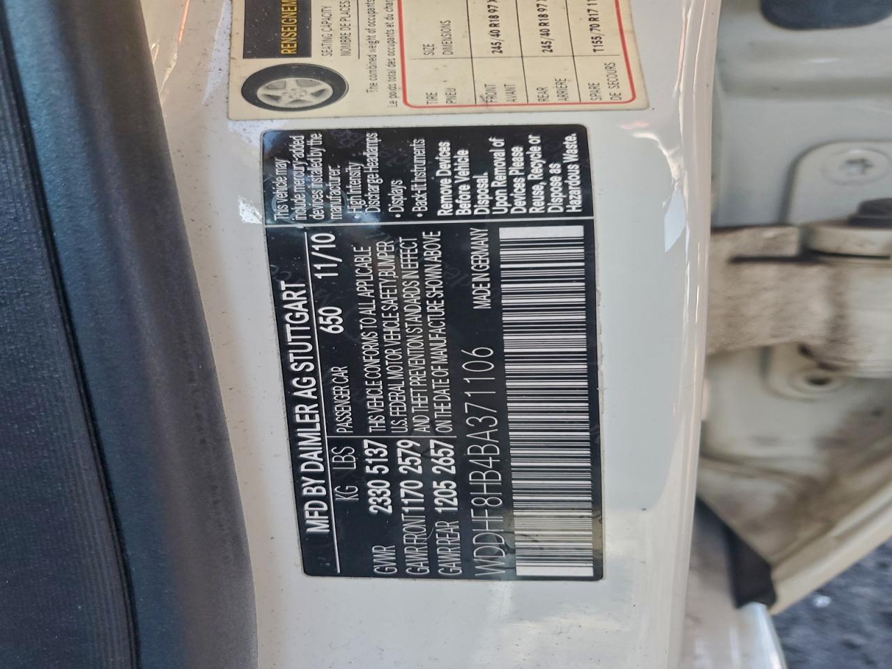 2011 MERCEDES-BENZ E 350 4MATIC photo 23