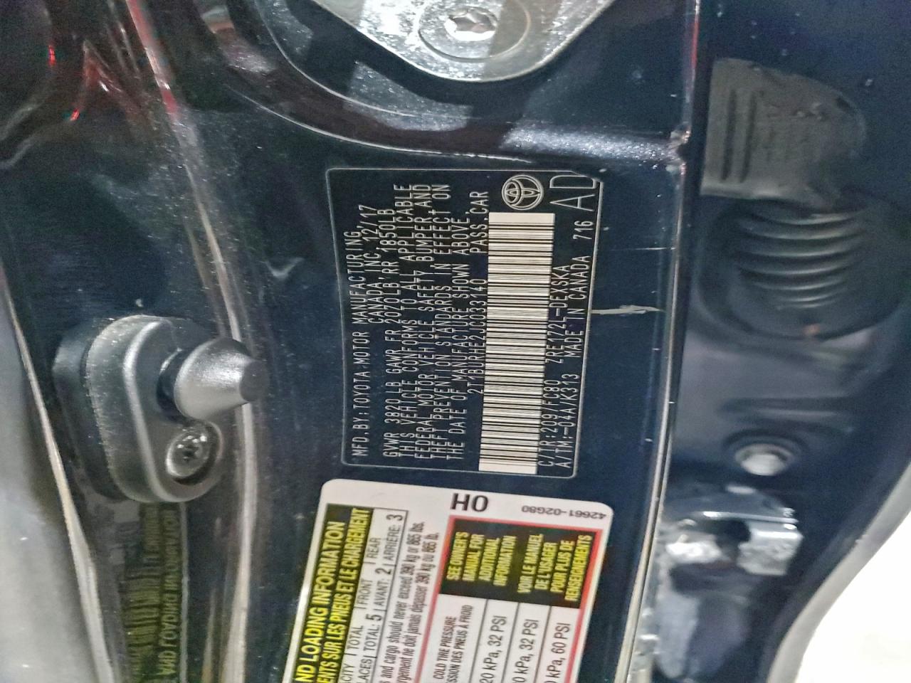 2018 TOYOTA COROLLA L photo 12