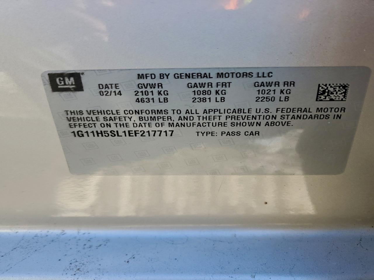2014 CHEVROLET MALIBU LTZ photo 12