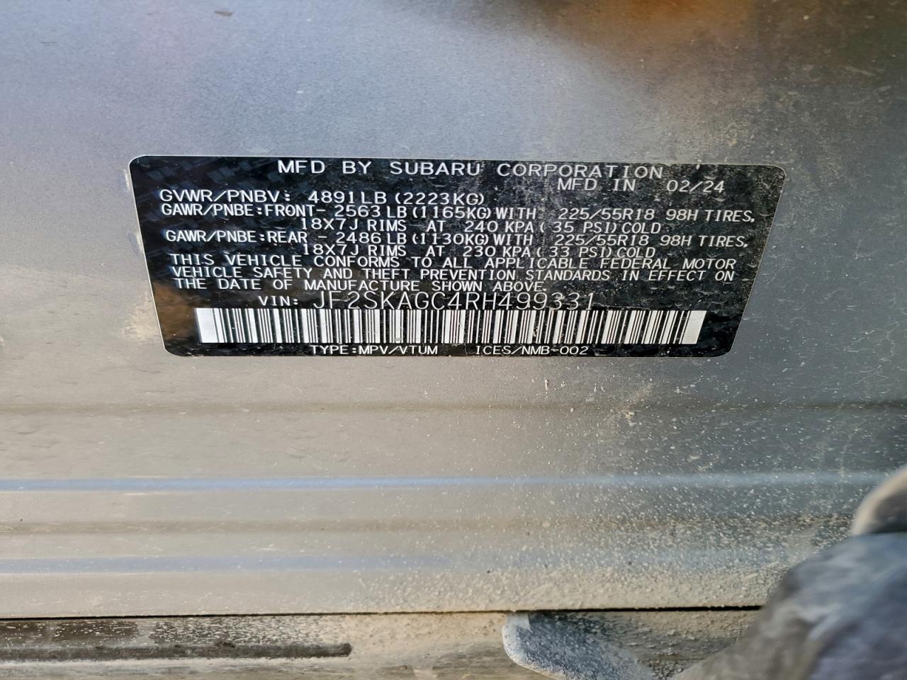 2024 SUBARU FORESTER SPORT photo 12