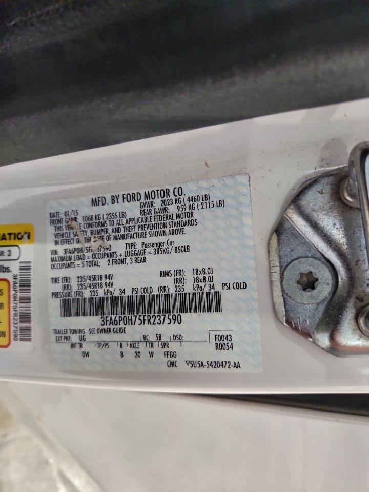 2015 FORD FUSION SE photo 13