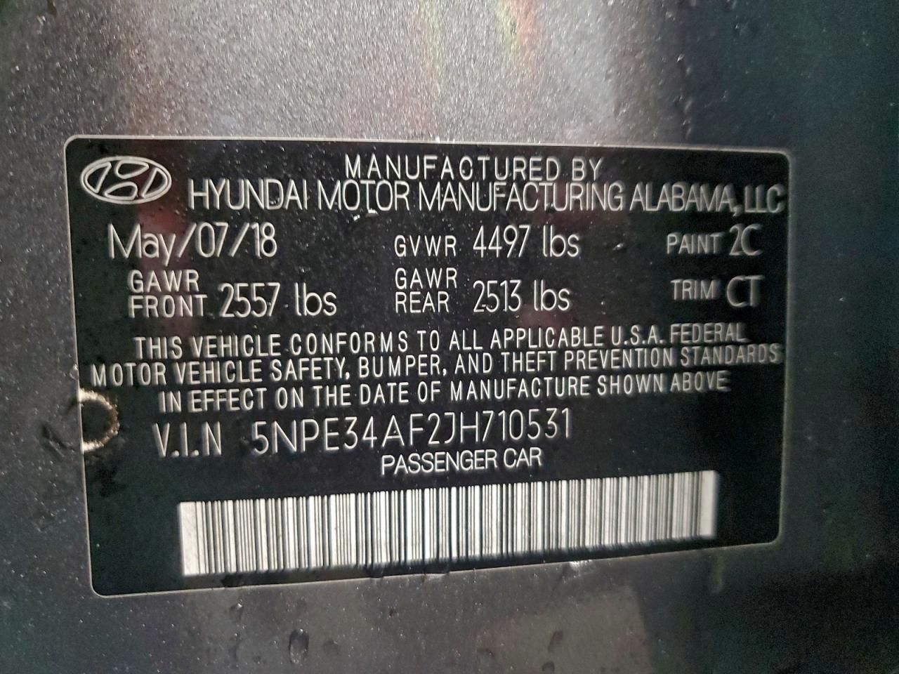 2018 HYUNDAI SONATA SPORT photo 13