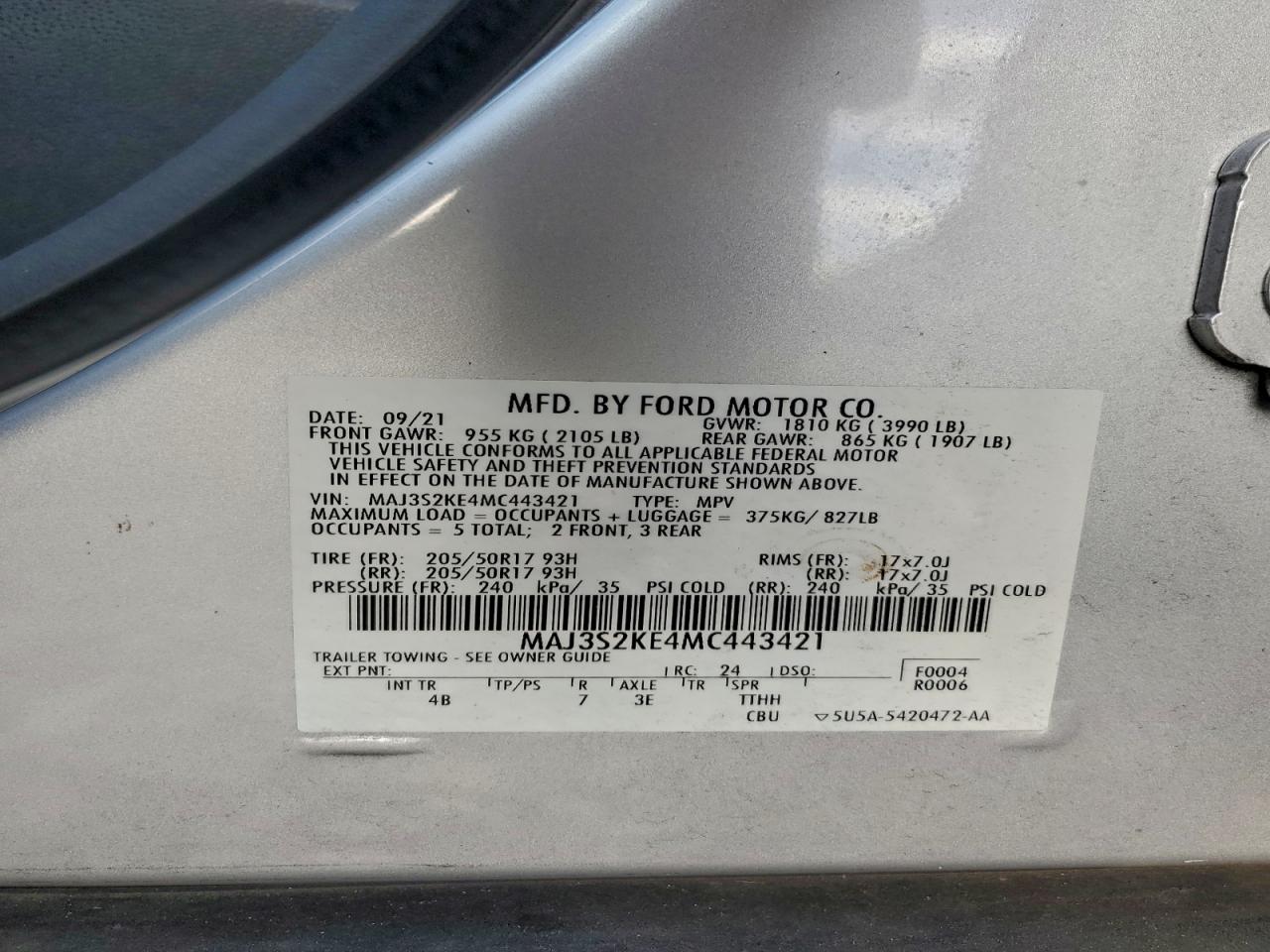 2021 FORD ECOSPORT TITANIUM photo 13
