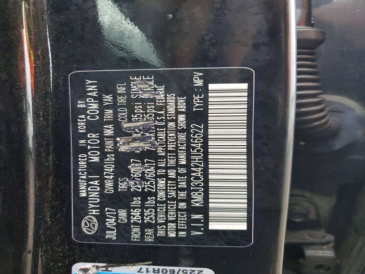 2017 HYUNDAI TUCSON LIMITED photo 13