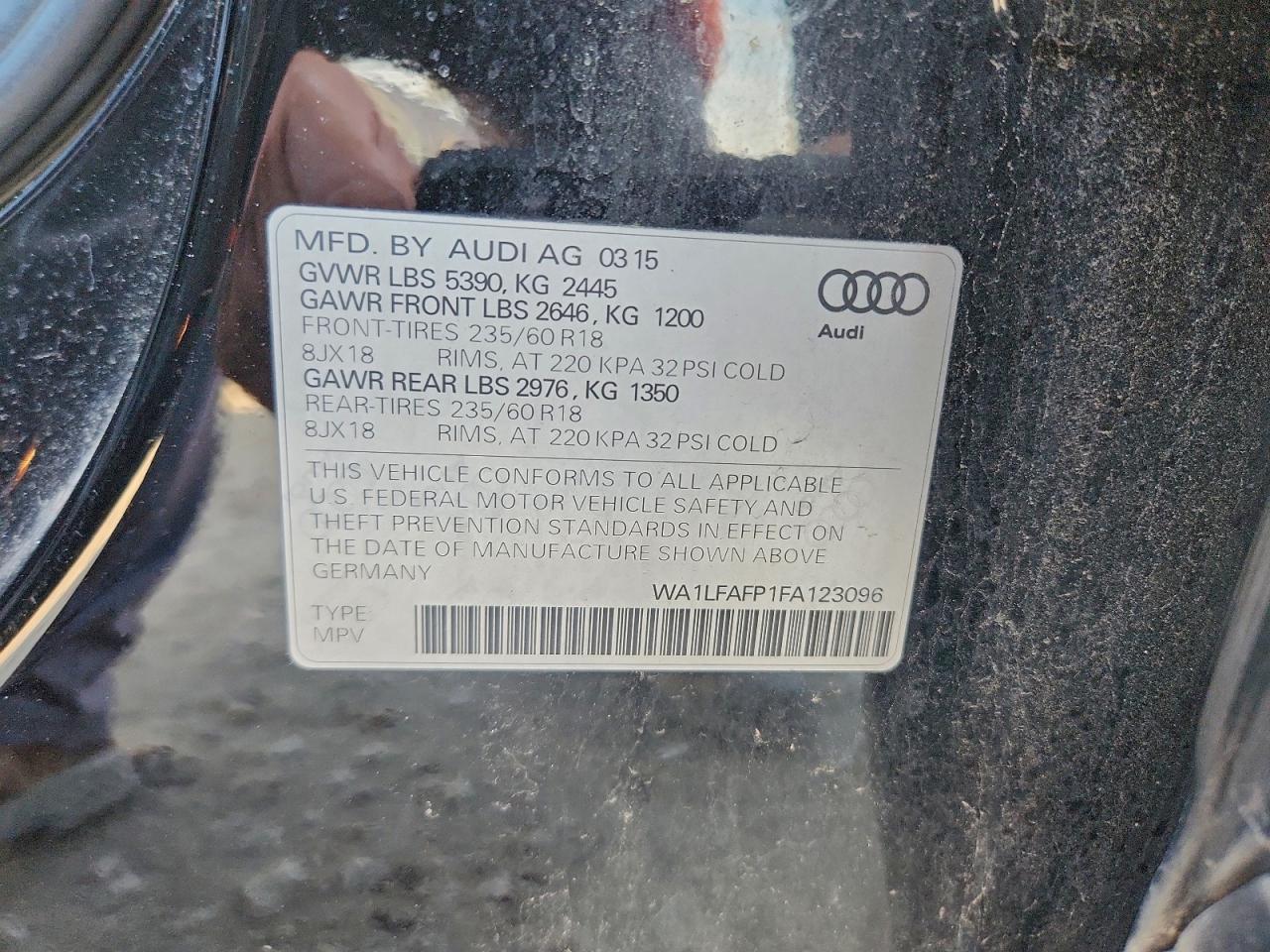 2015 AUDI Q5 PREMIUM PLUS photo 13