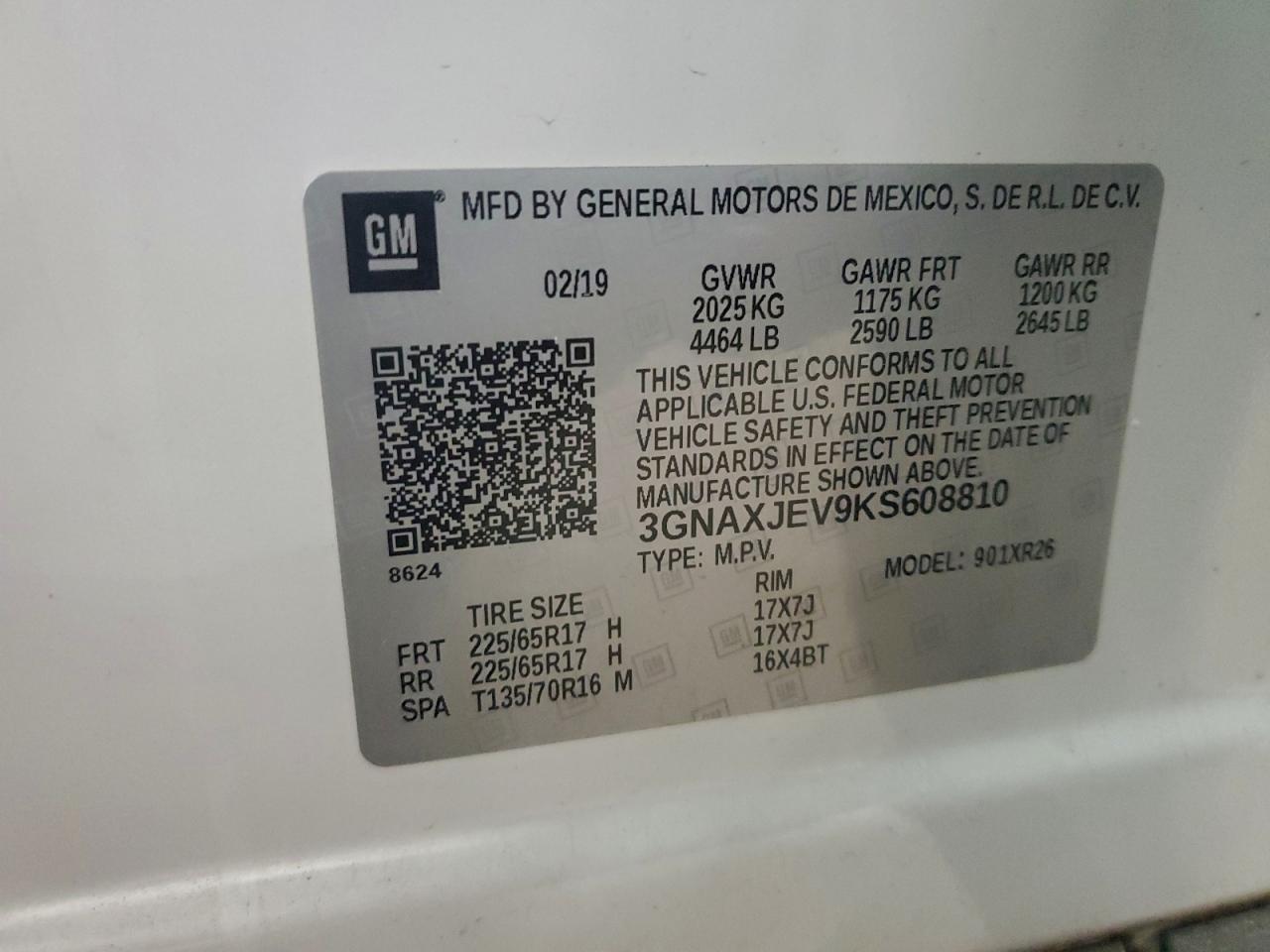 2019 CHEVROLET EQUINOX LT photo 12