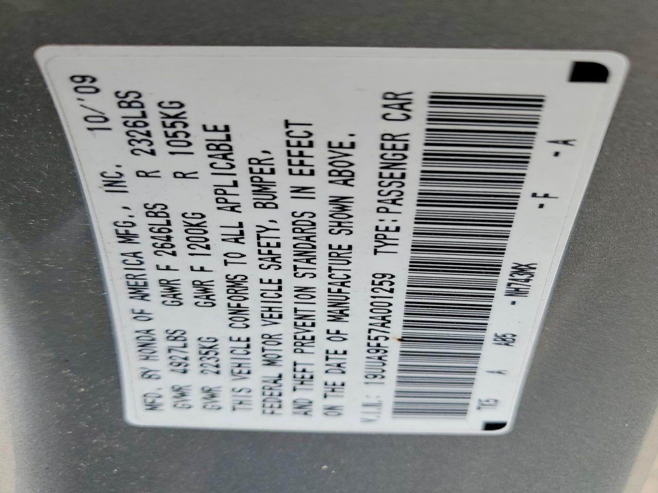 2010 ACURA TL photo 23