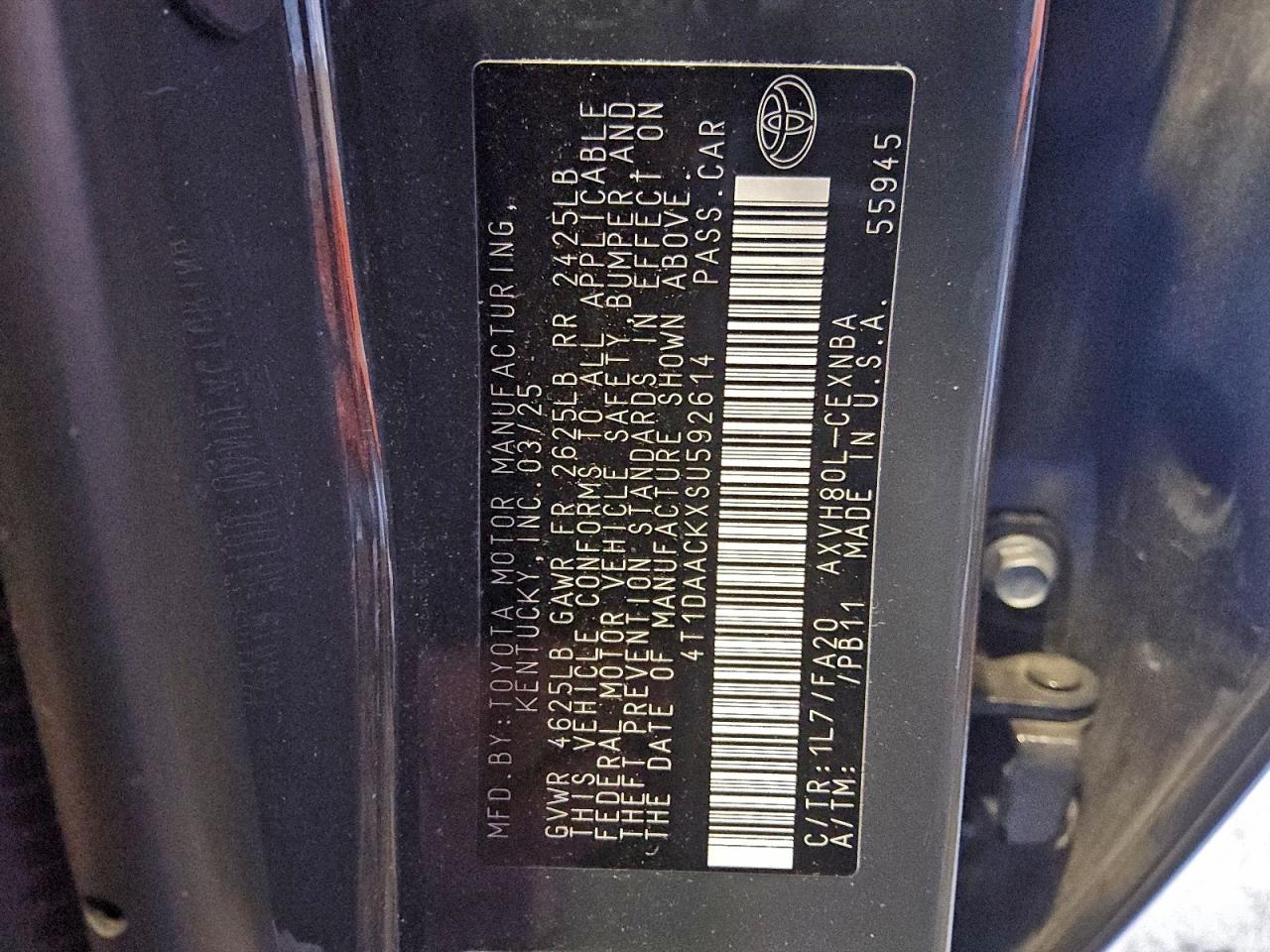 2025 TOYOTA CAMRY XSE photo 13