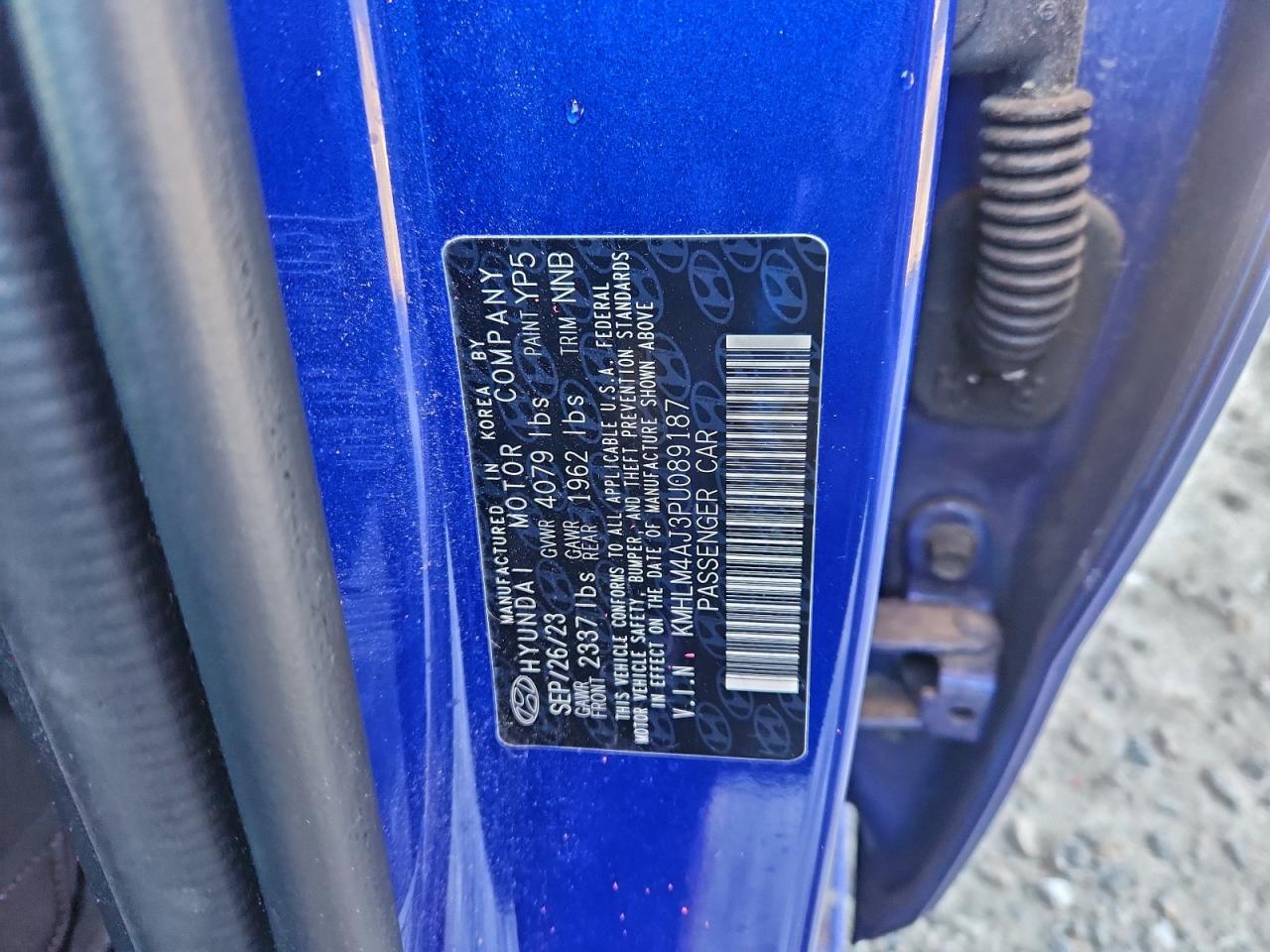 2023 HYUNDAI ELANTRA BLUE photo 34