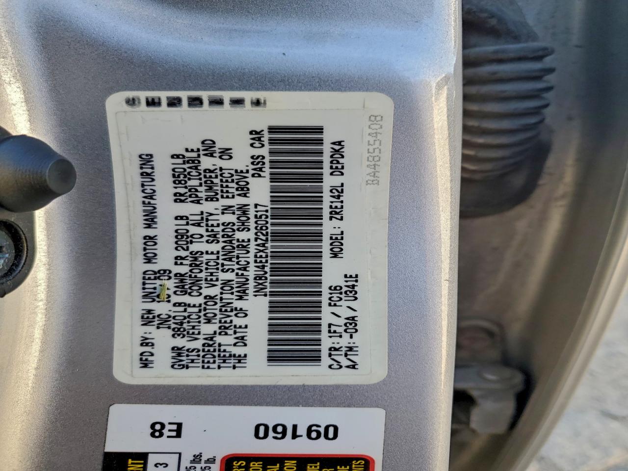 2010 TOYOTA COROLLA BASE photo 12