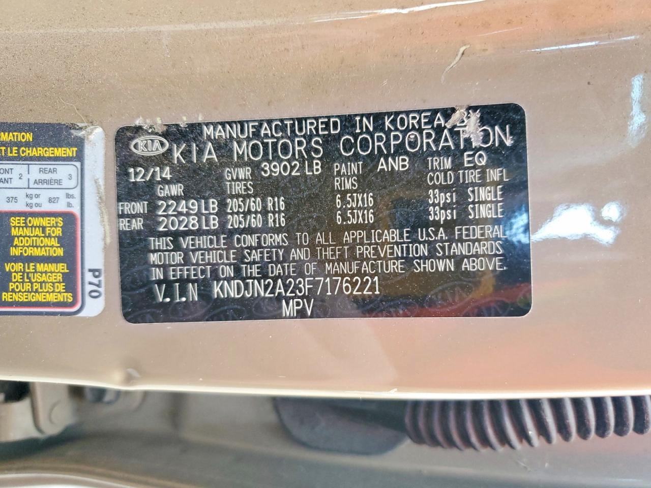 2015 KIA SOUL photo 25