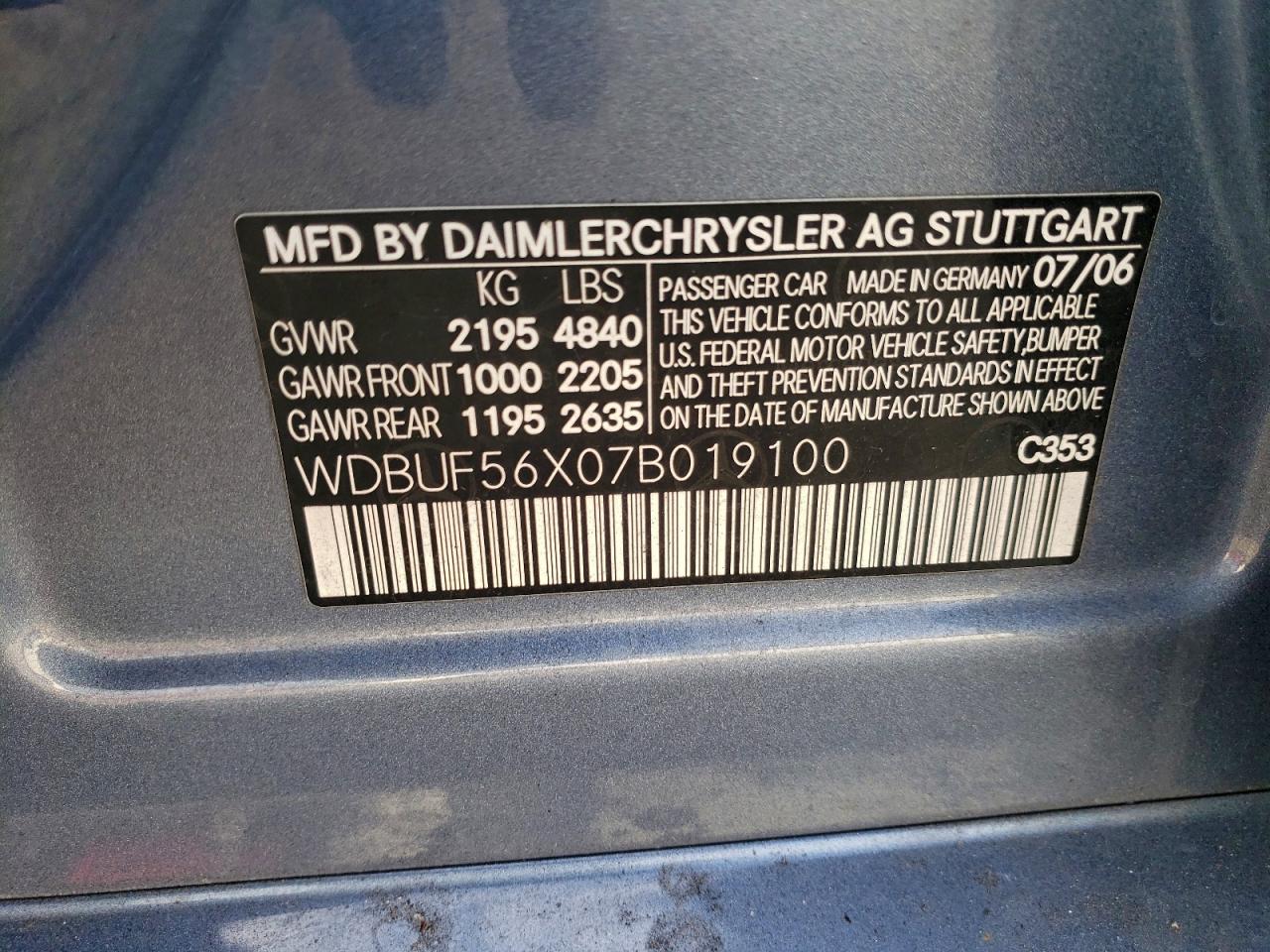 2007 MERCEDES-BENZ E 350 photo 12