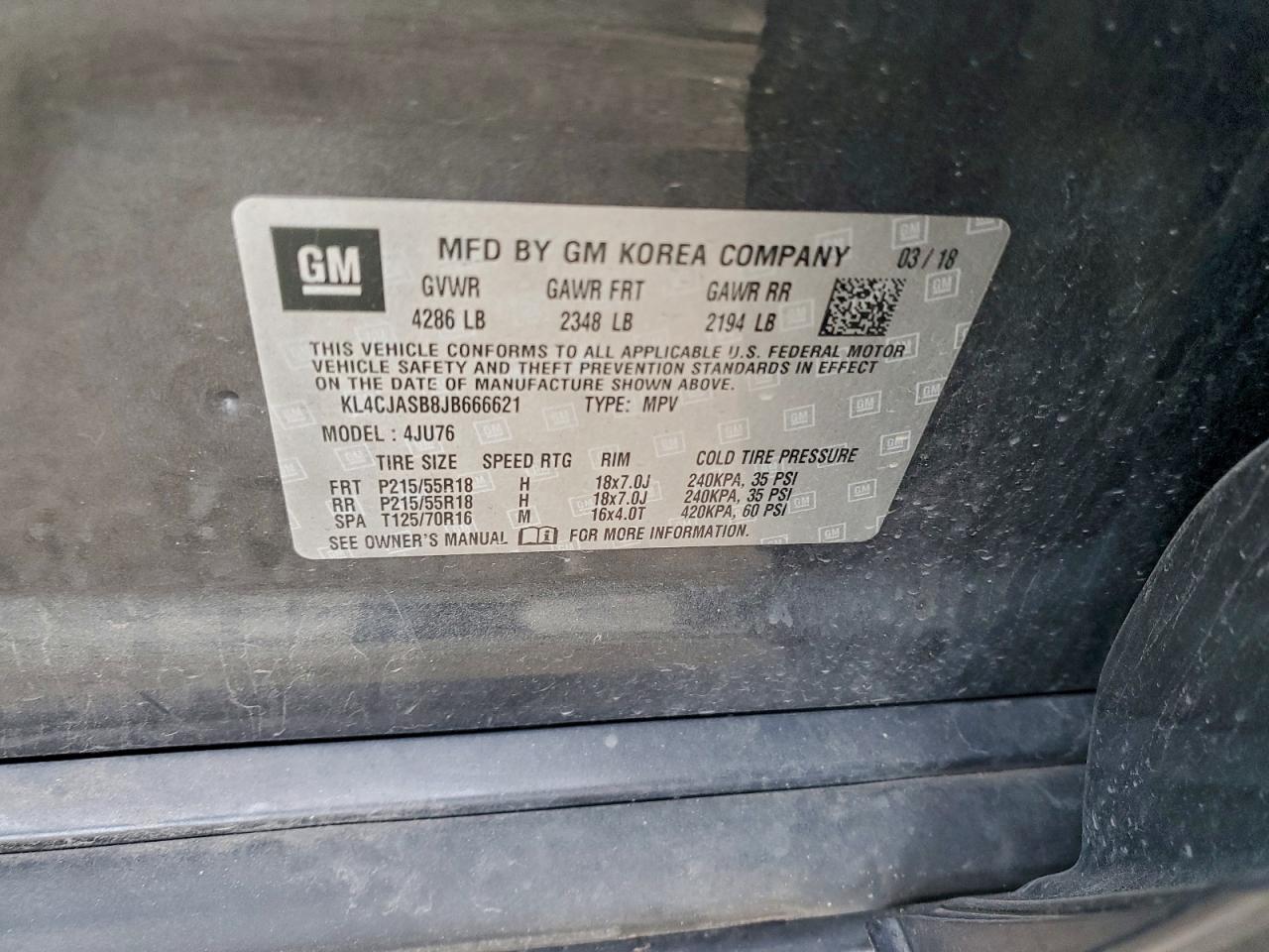 2018 BUICK ENCORE PREFERRED photo 14