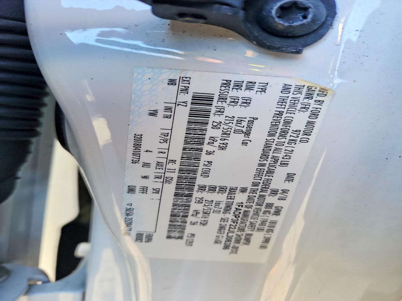 2018 FORD FOCUS SE photo 12