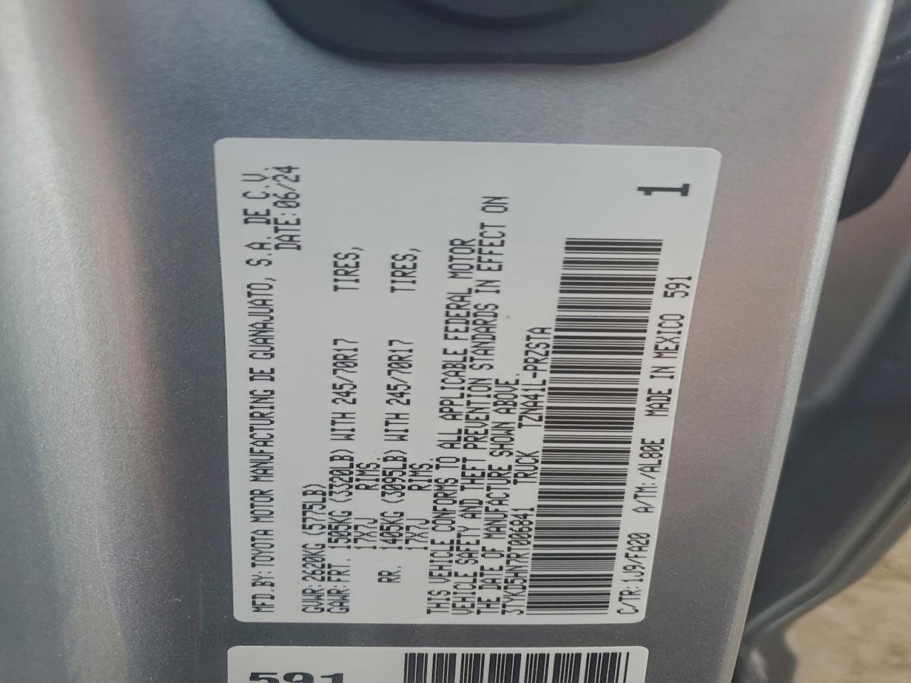 2024 TOYOTA TACOMA DOUBLE CAB photo 13
