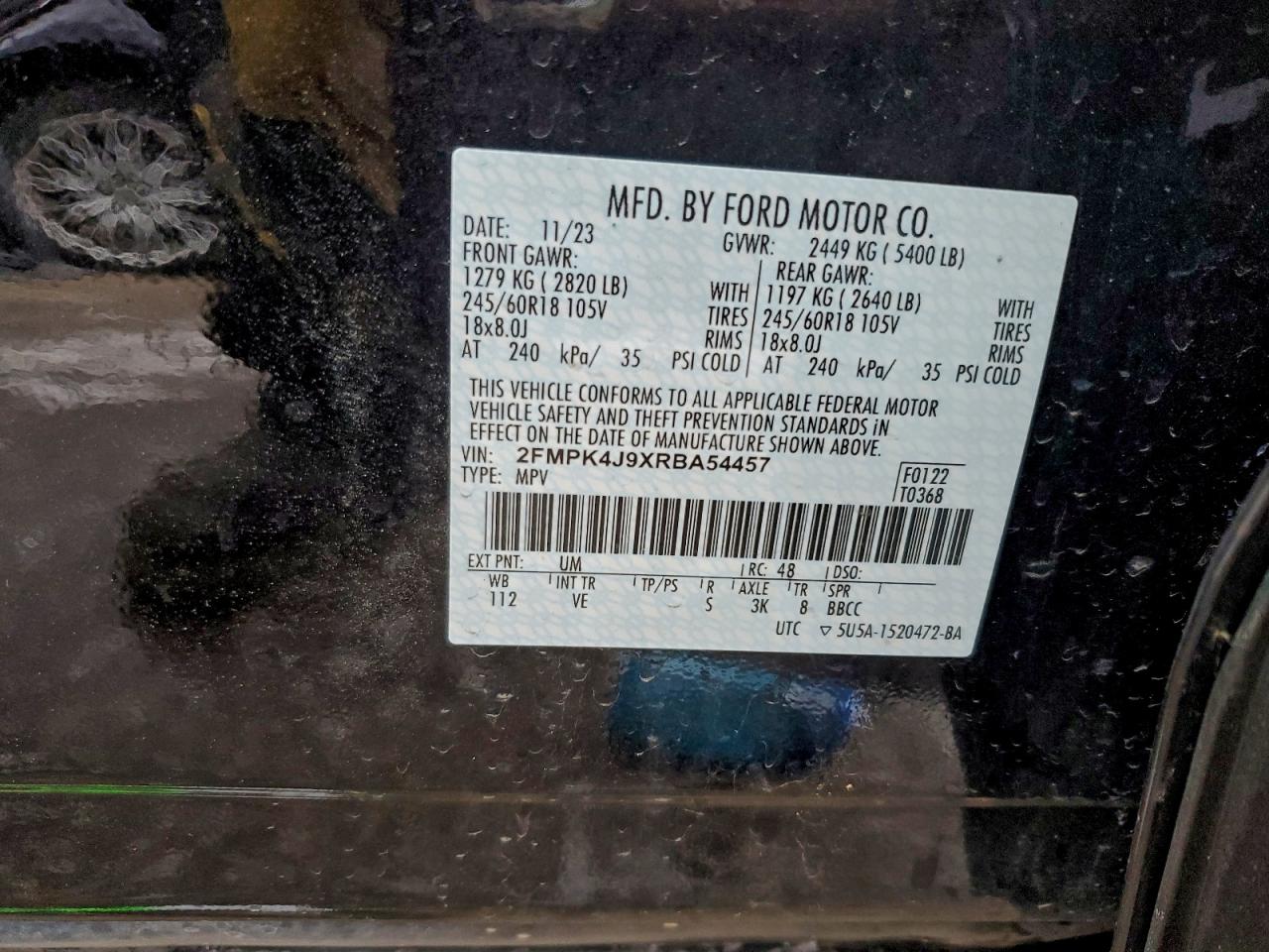 2024 FORD EDGE SEL photo 13