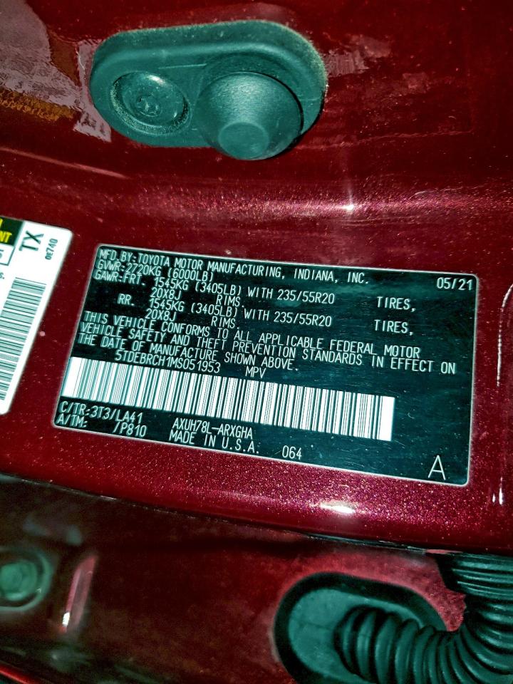 2021 TOYOTA HIGHLANDER HYBRID PLATINUM photo 13