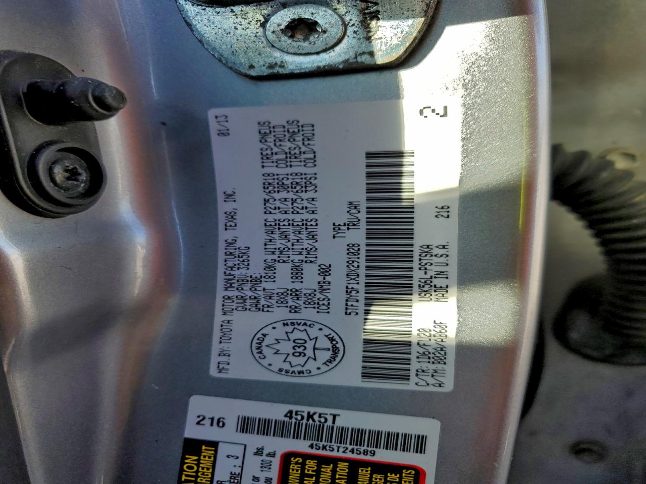 2013 TOYOTA TUNDRA CREWMAX SR5 photo 13