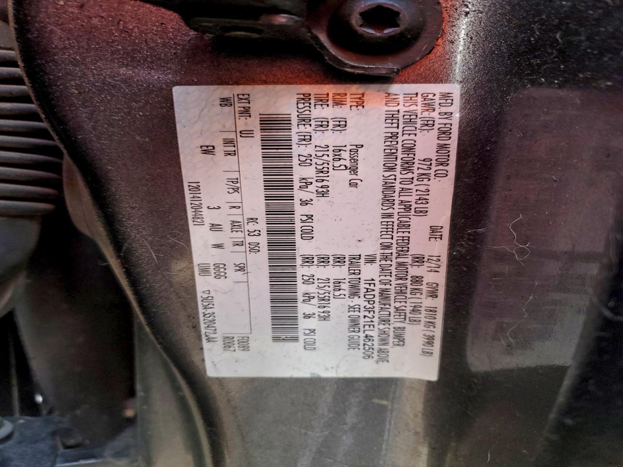 2014 FORD FOCUS SE photo 12